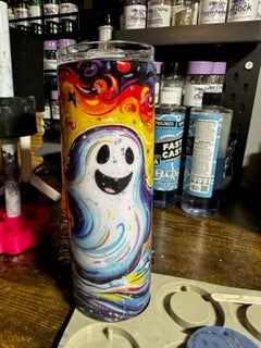 Colorful Ghost Tumbler - 20oz