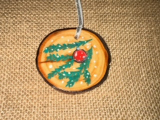 Pine boughs Wood Ornament