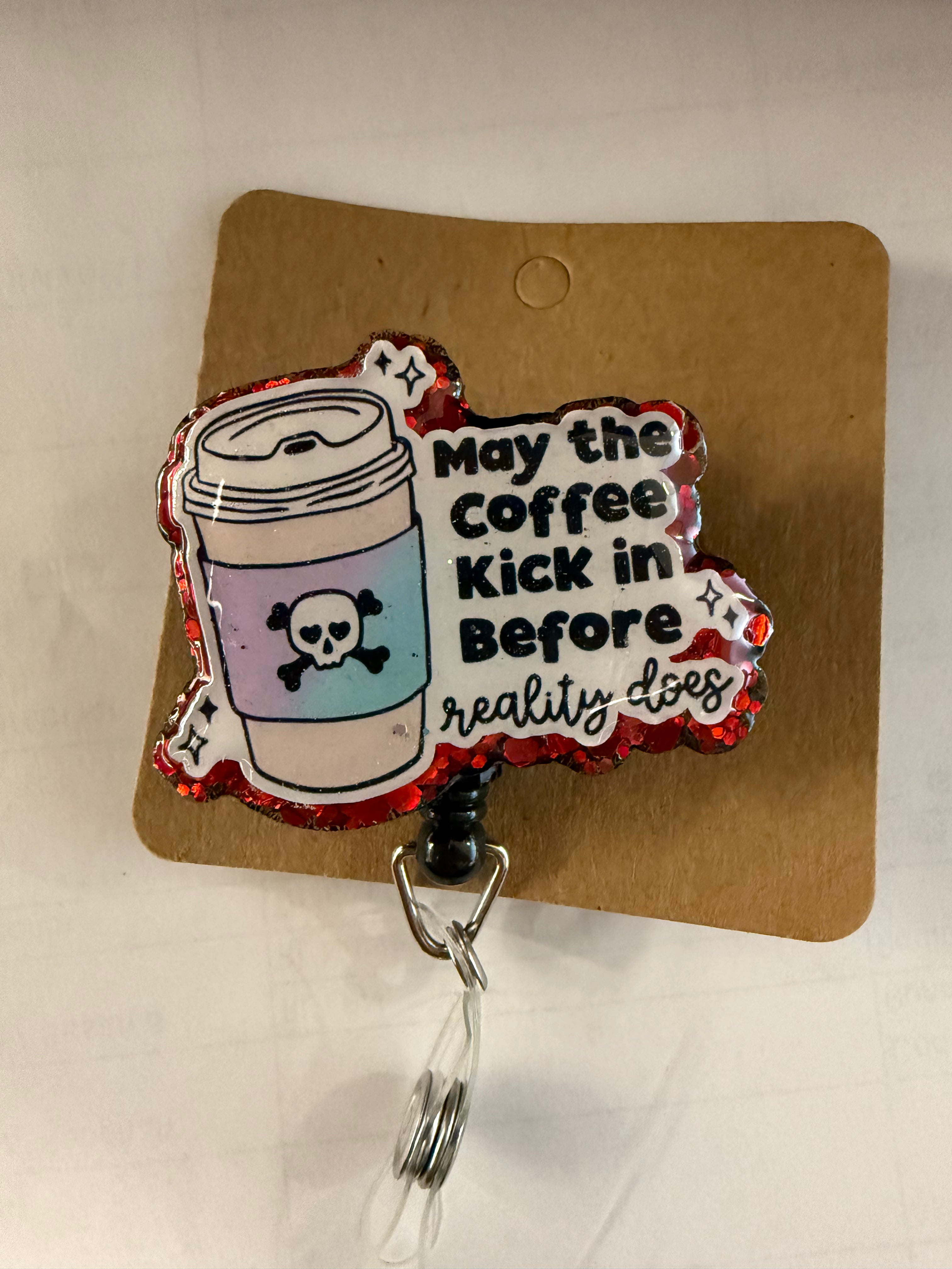 Coffee Badge Reel
