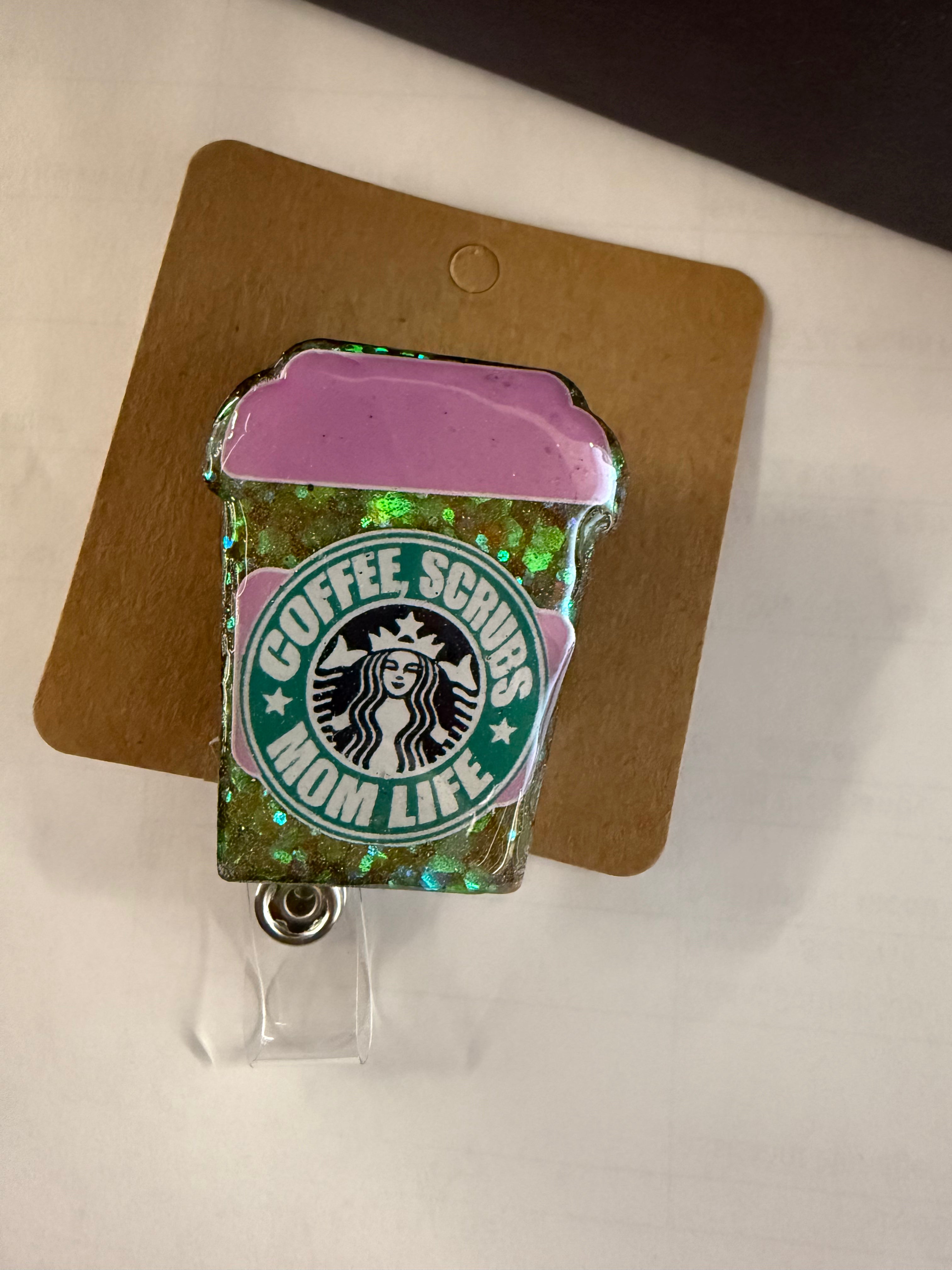 Coffee, Scrubs, Mom Life Badge Reel