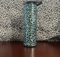 30oz Teal Leopard Tumbler