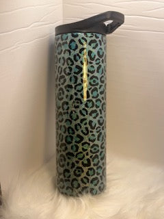 Aqua Cheetah - 30oz tumbler