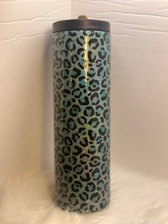 Aqua Cheetah - 30oz tumbler