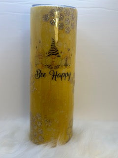 Bee Happy Tumbler - 30oz