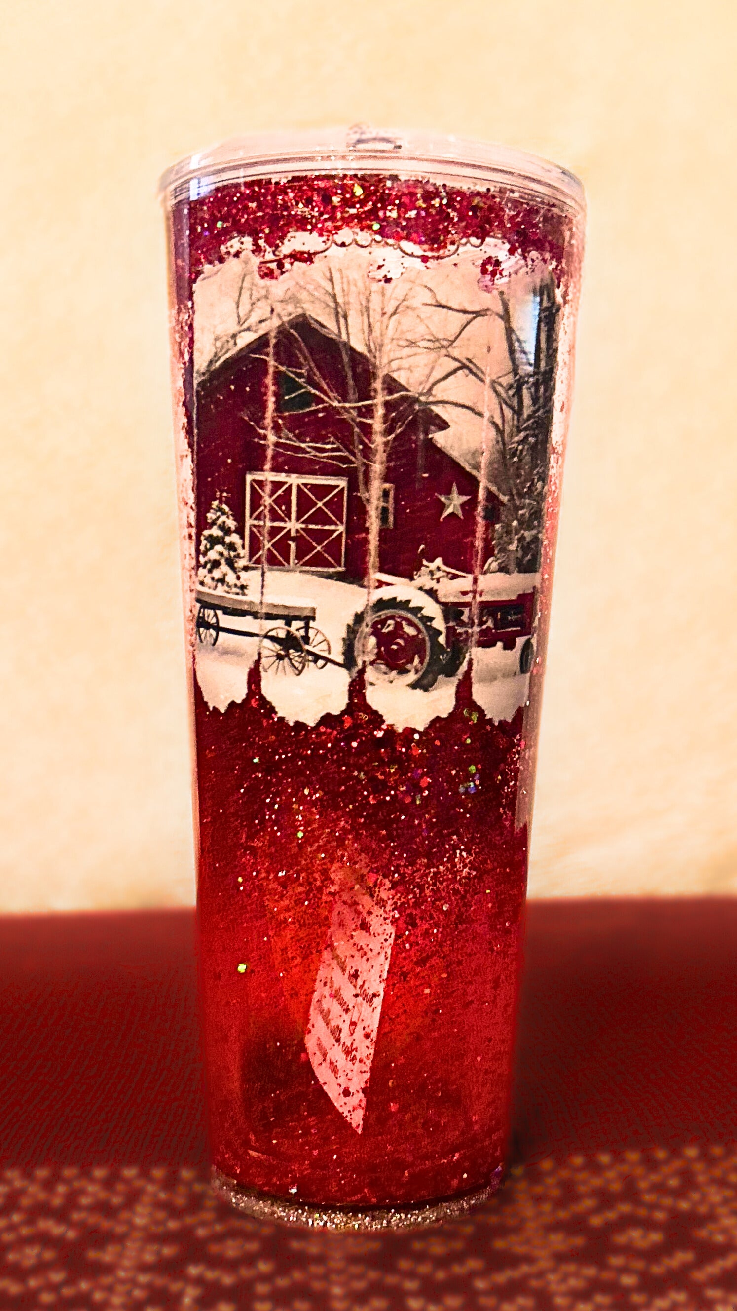 24oz Christmas Cottage Tumbler
